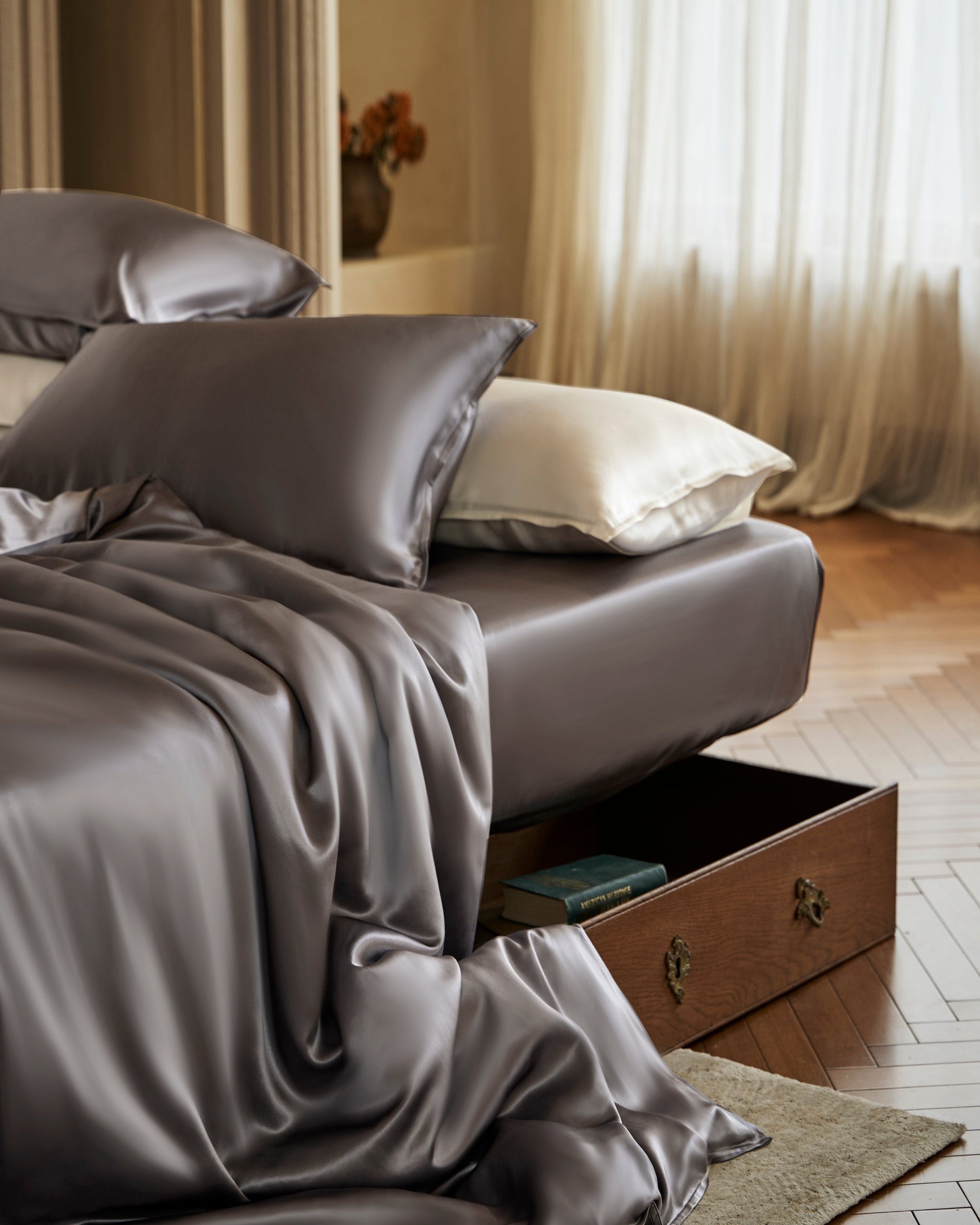 100% 25MM 桑蚕丝床上用品套件(4件套)