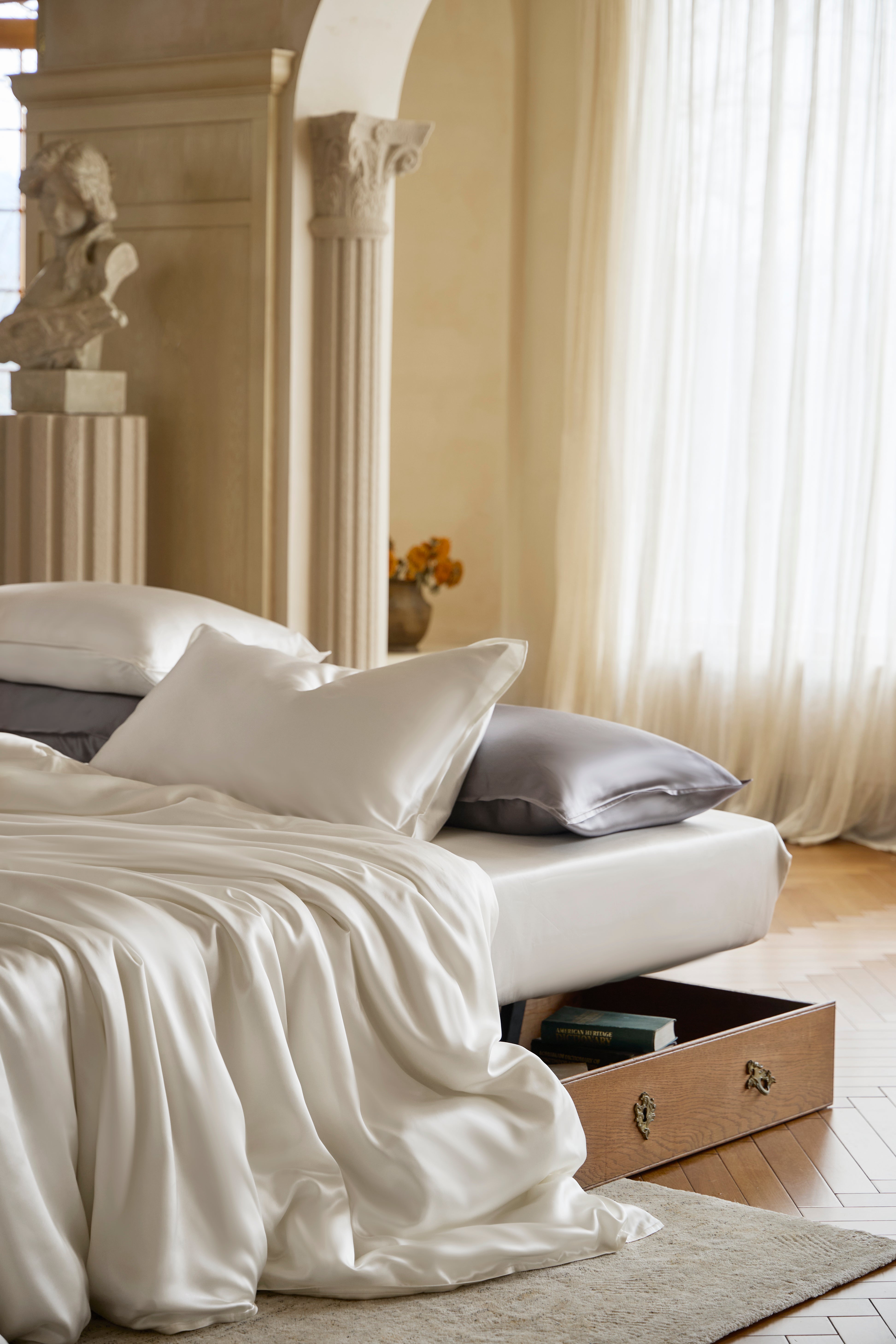 100% 25MM 桑蚕丝床上用品套件(4件套)