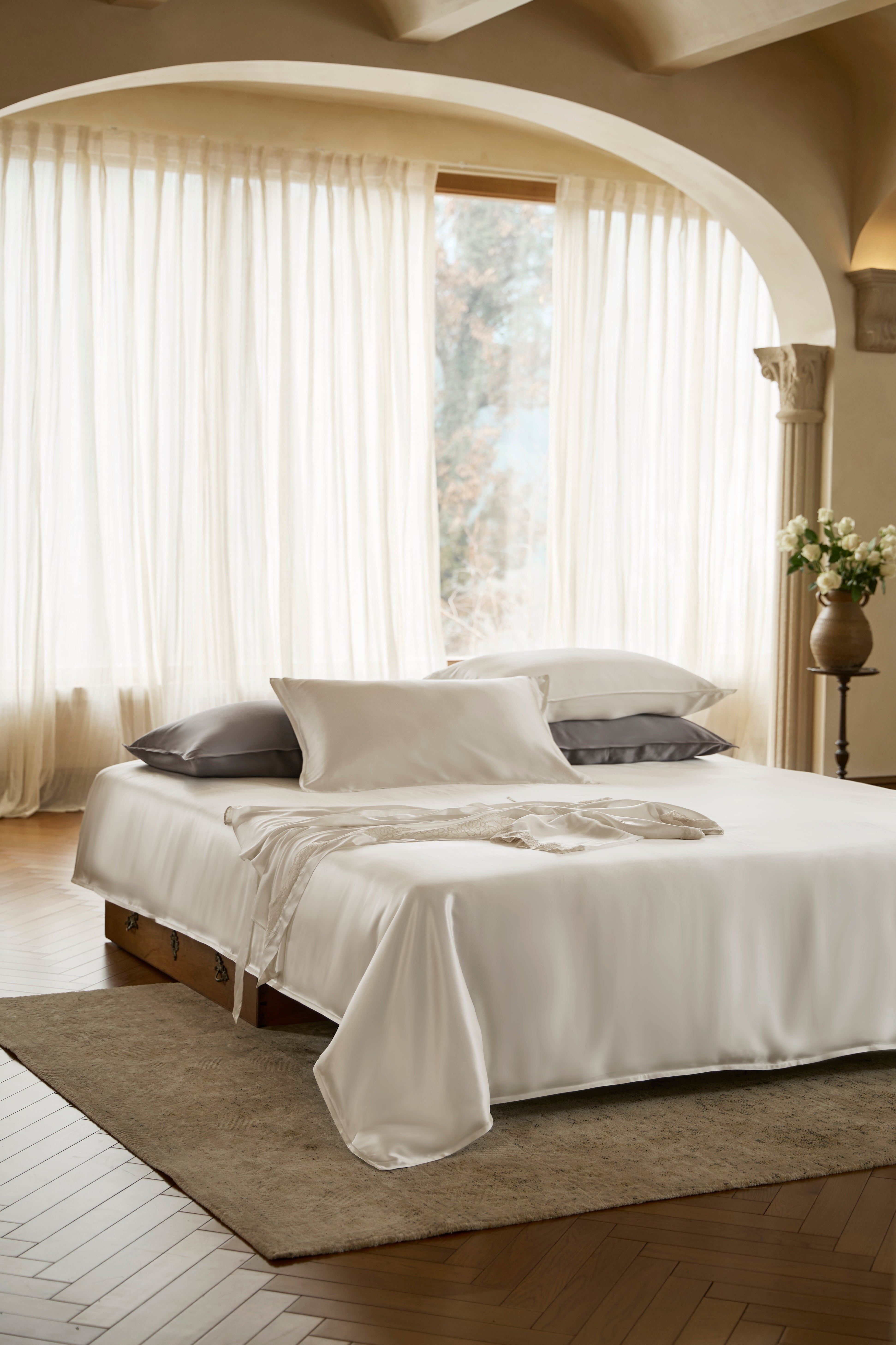 100% 25MM 桑蚕丝床上用品套件(4件套)