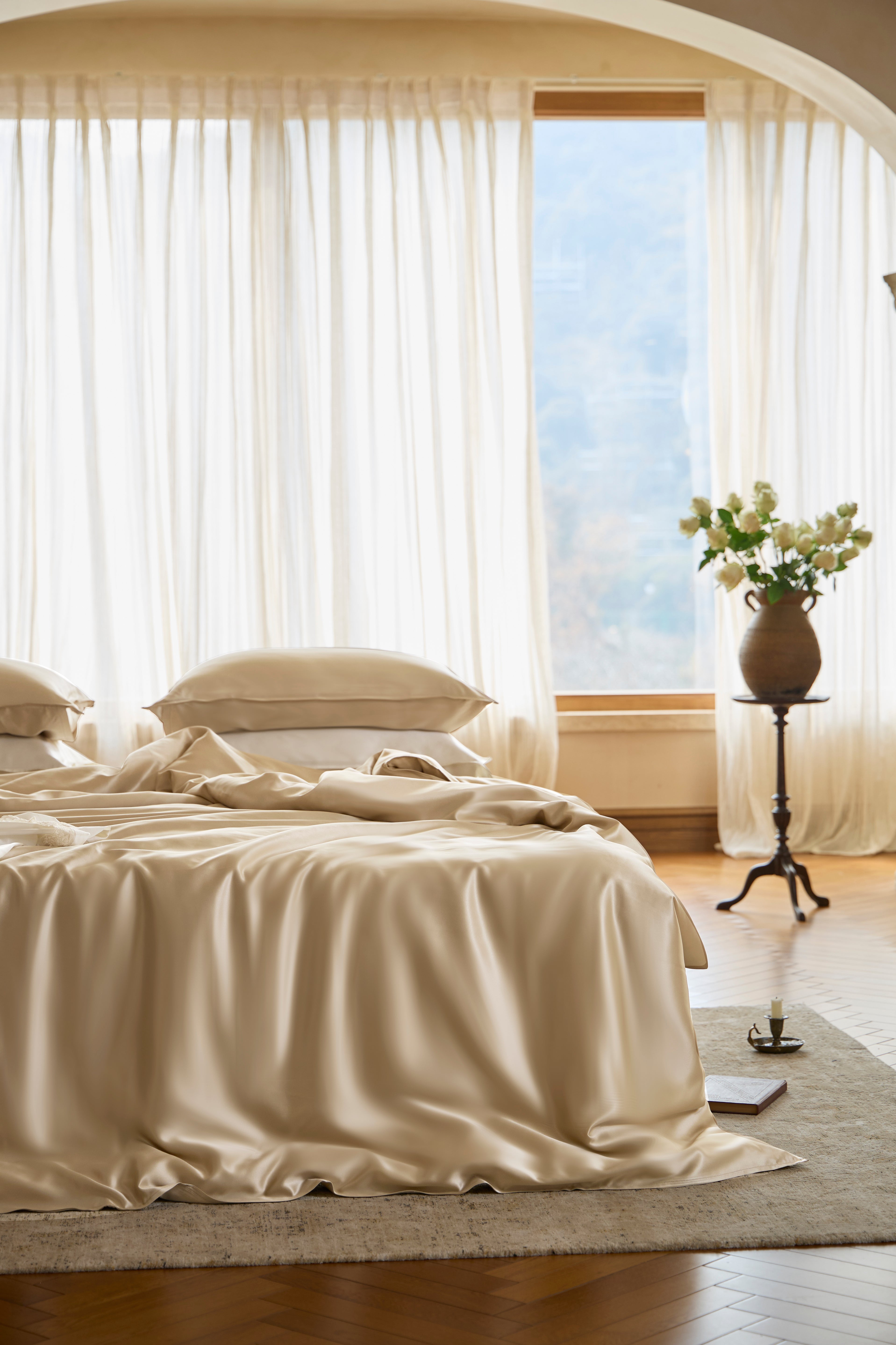 100% 25MM 桑蚕丝床上用品套件(4件套)