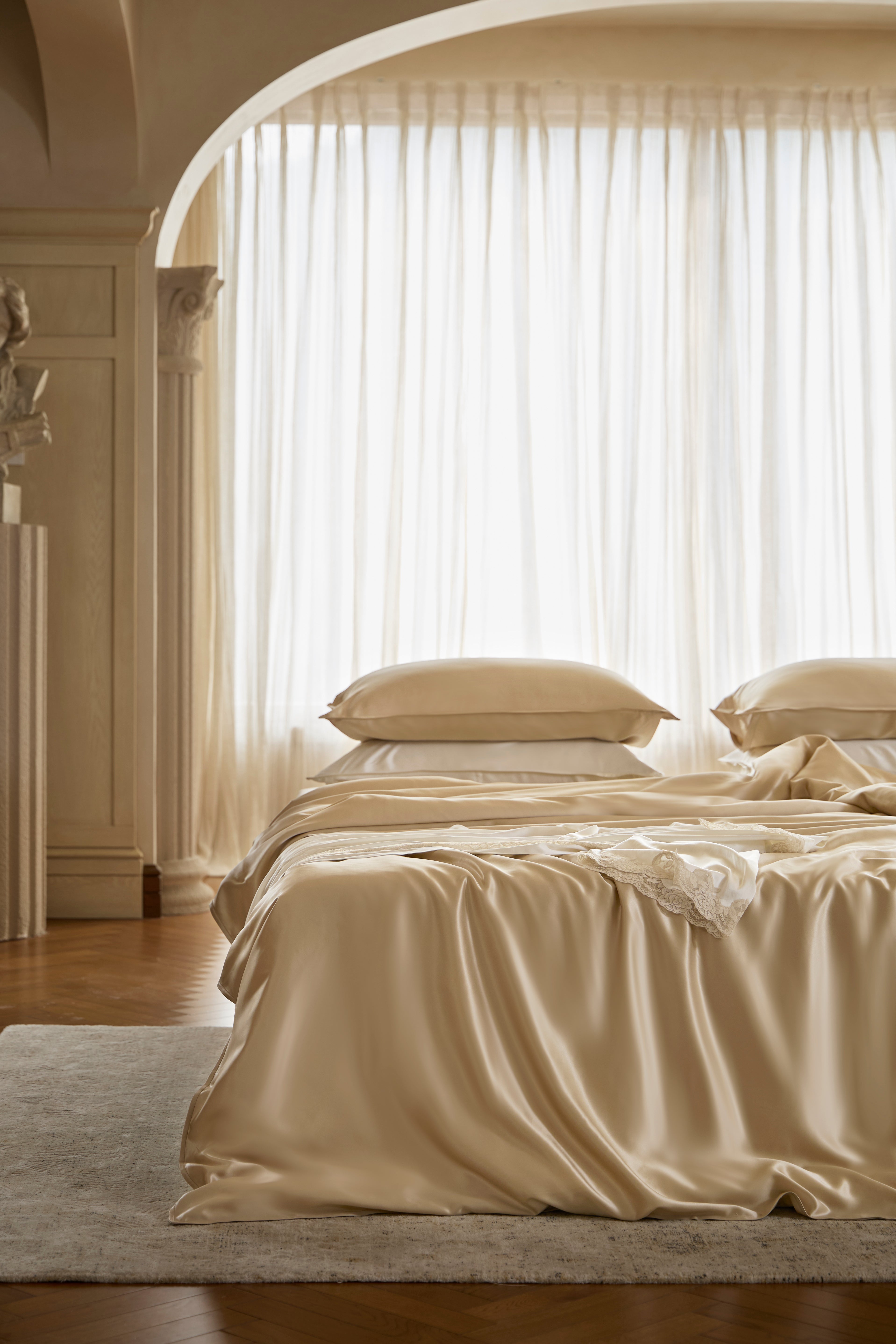 100% 25MM 桑蚕丝床上用品套件(4件套)