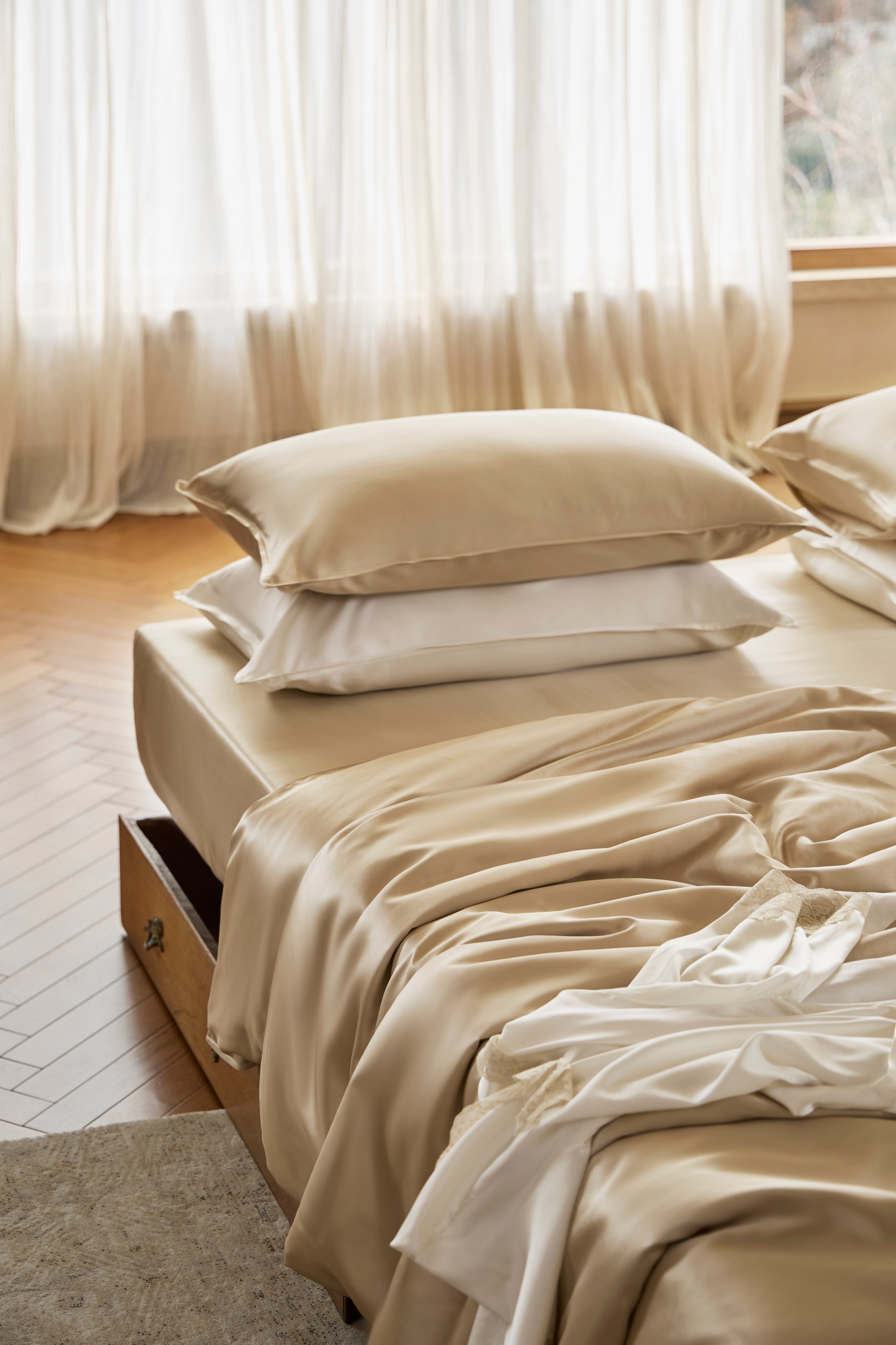 100% 25MM 桑蚕丝床上用品套件(4件套)