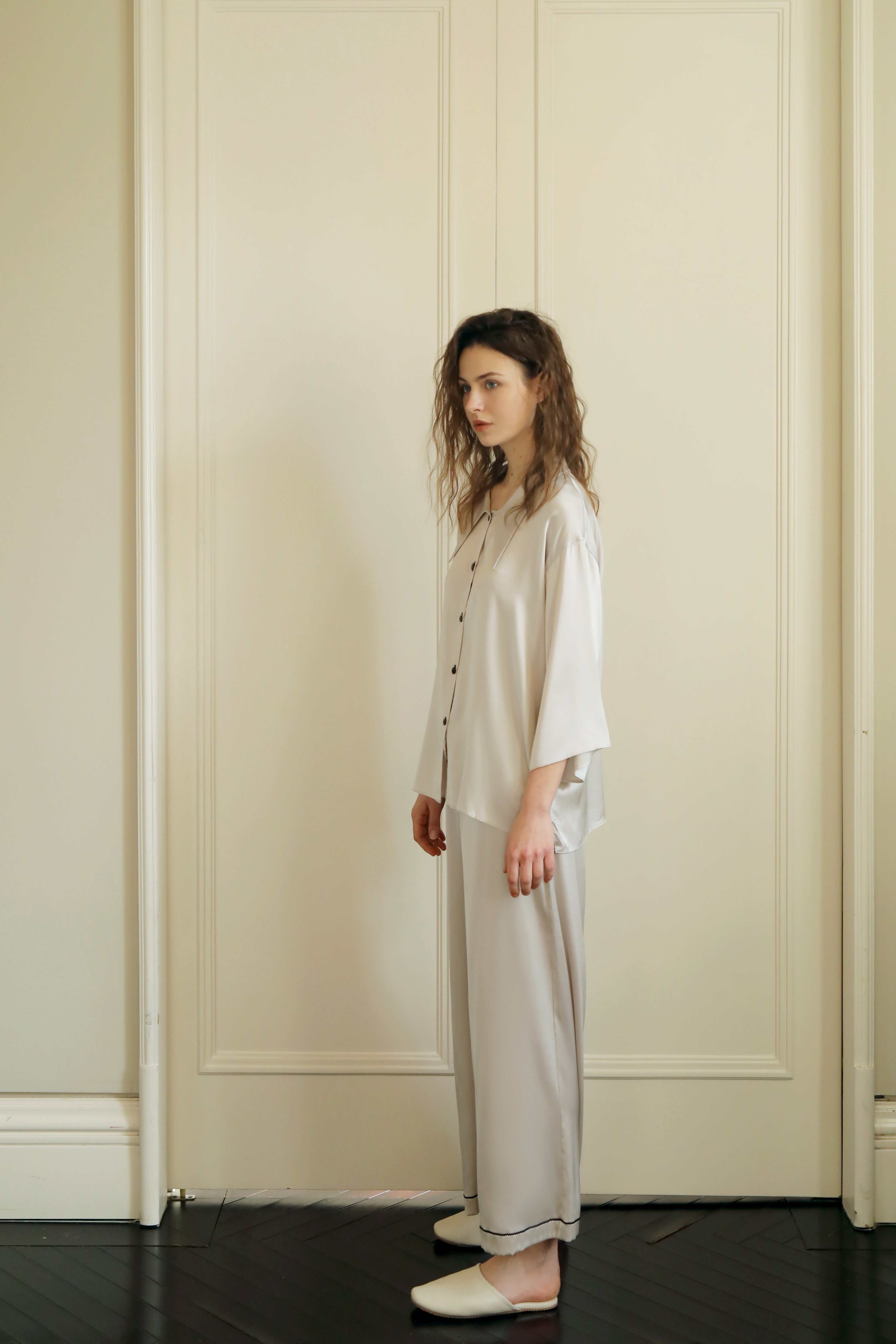 Tipsy- Silk Long Pajama Set