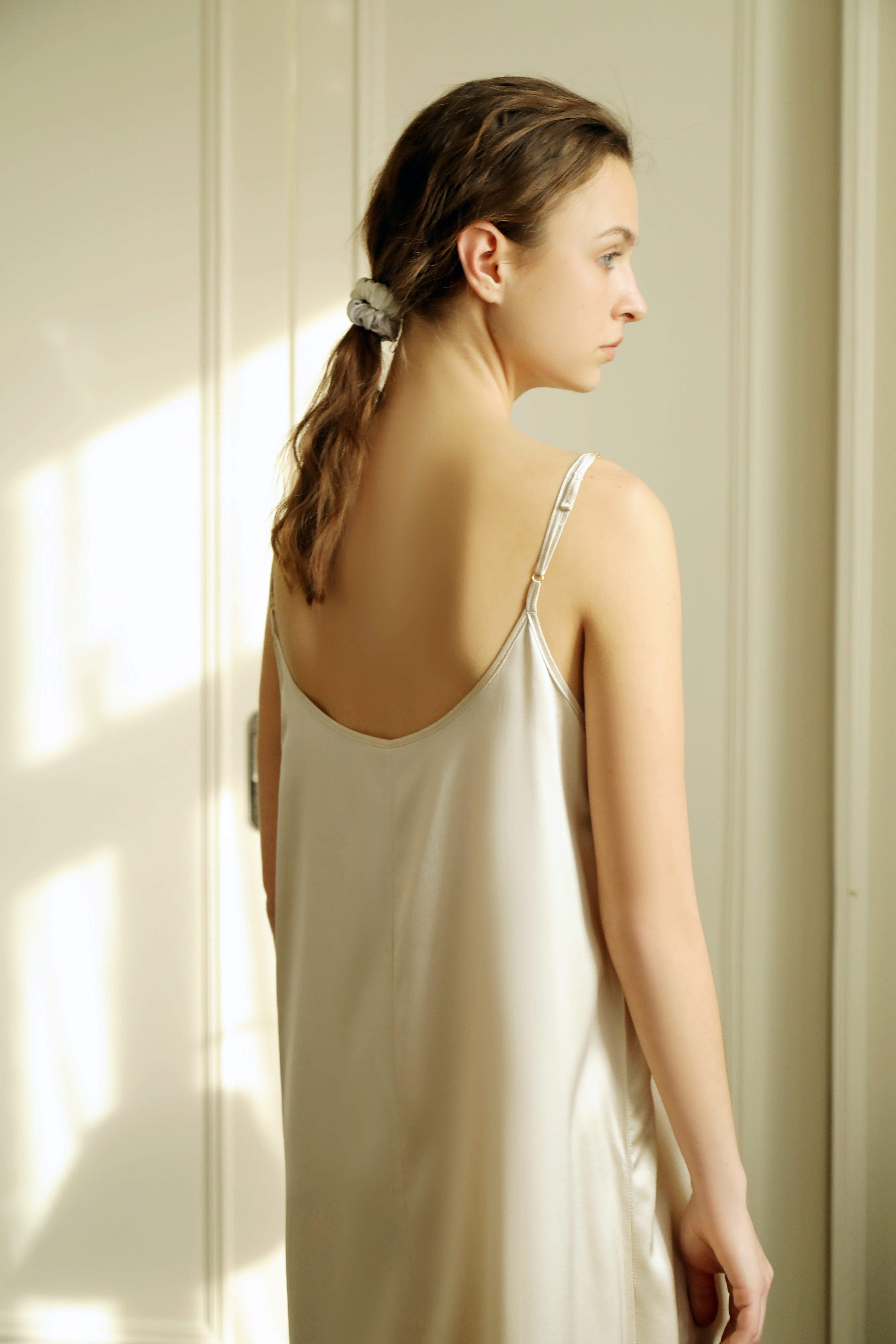 Mei - 22 mm Long Silk Slip Dress