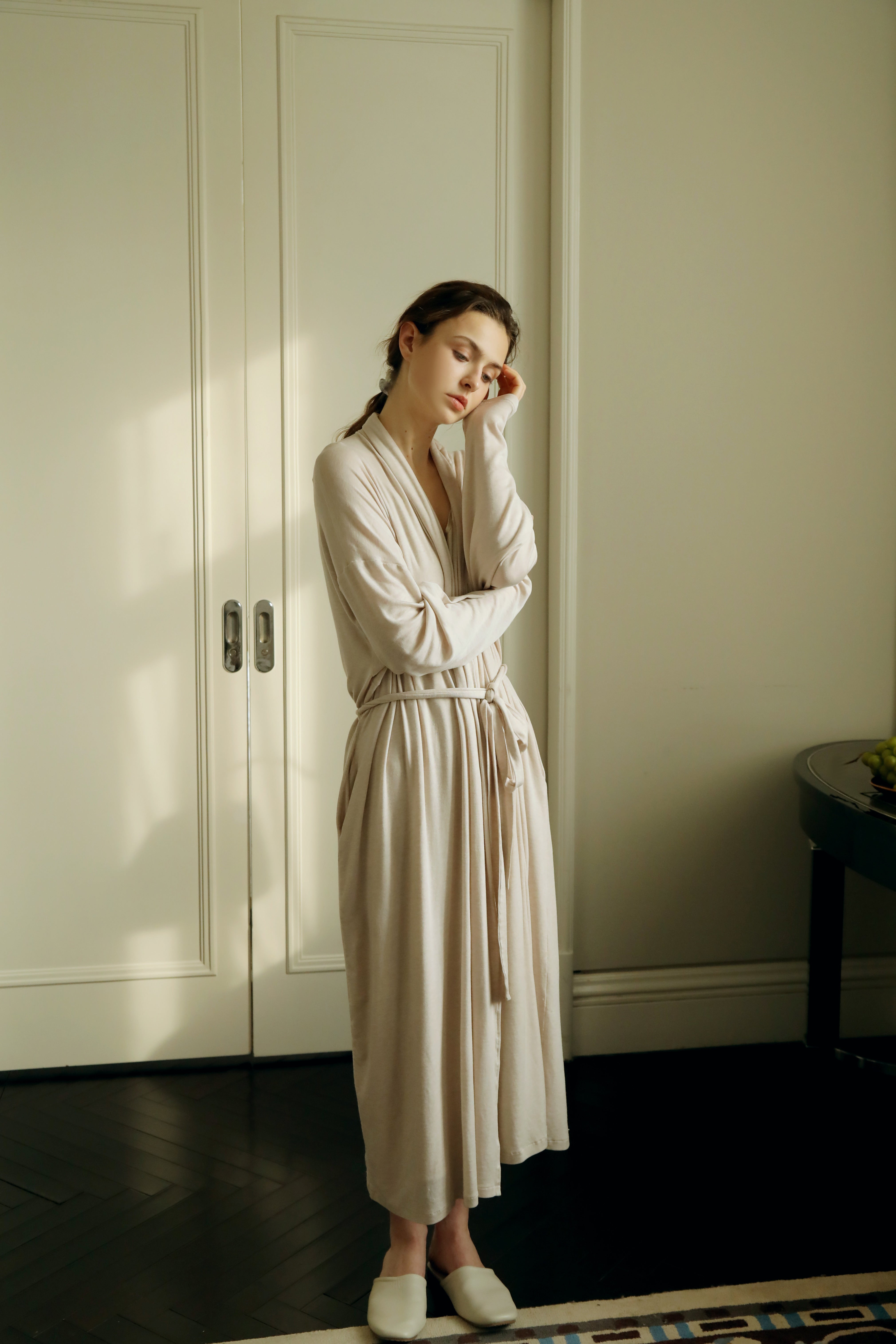 Half-sleep Tencel-wool Robe