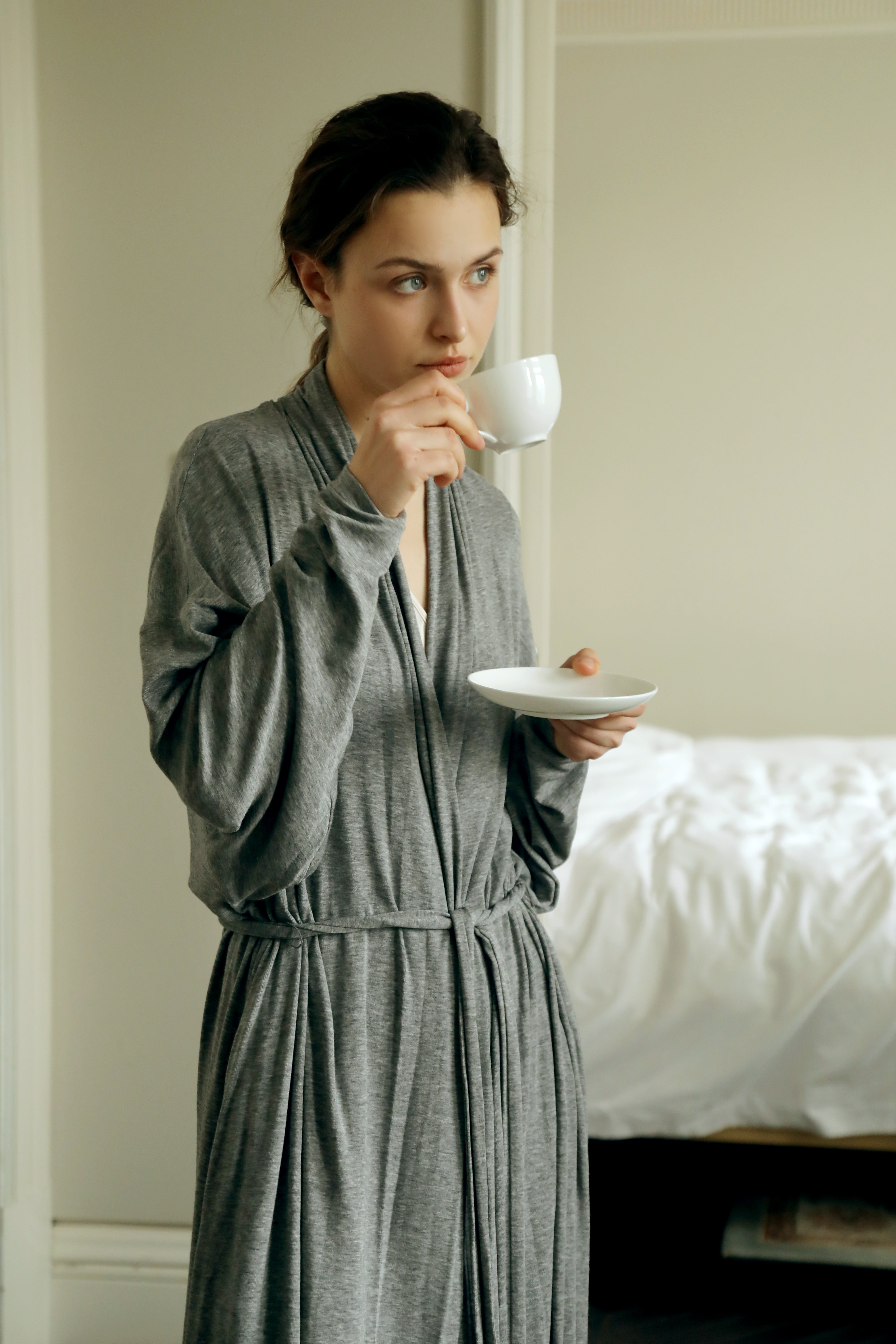 Half-sleep Tencel-wool Robe