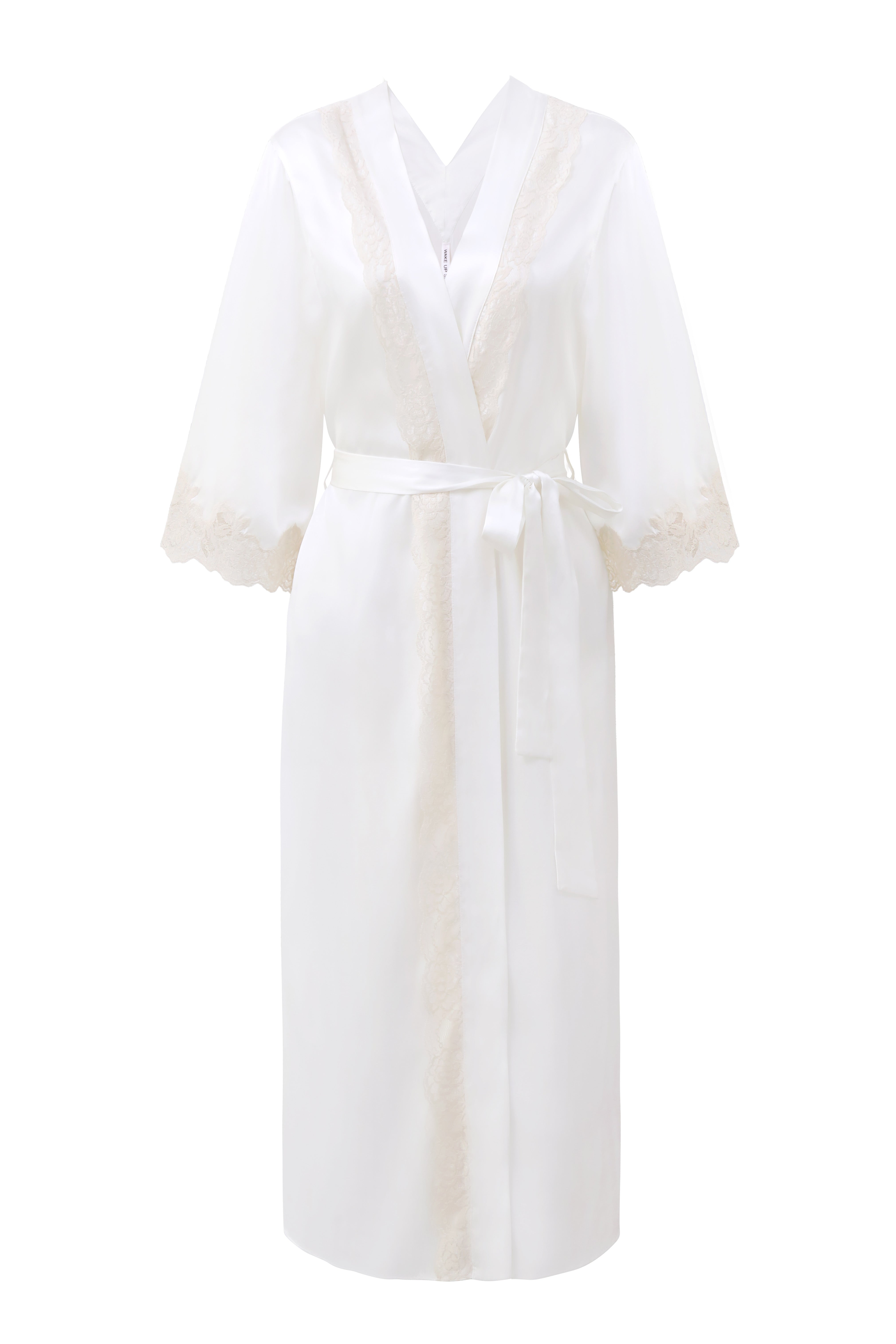 New-moon 22mm mulberry Silk slip dress & Robe set(2 pieces)