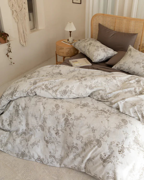 Classic Cotton Duvet Cover Set - Pattern- final sale