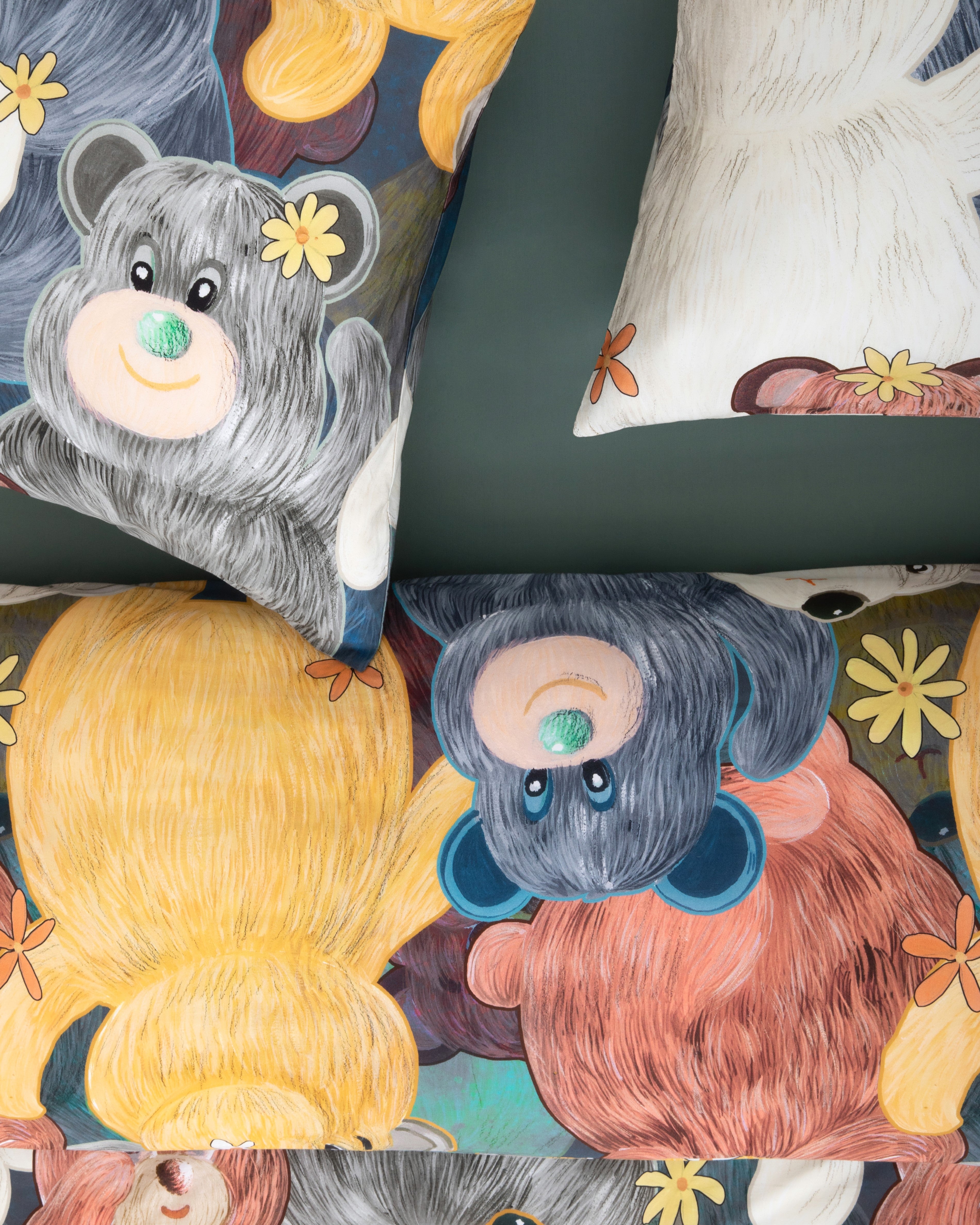 Embrace Whimsical Comfort: Discover the Cotton Cute Bears World Duvet Cover Set for All Ages by Zensage Home