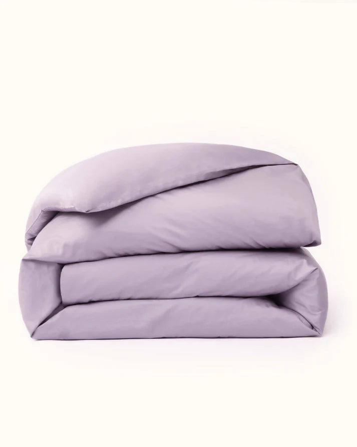 Classic Cotton Bedding Sets - The Lavender Duvet Cover + Pink Flare Sheet Set - 5 piece set