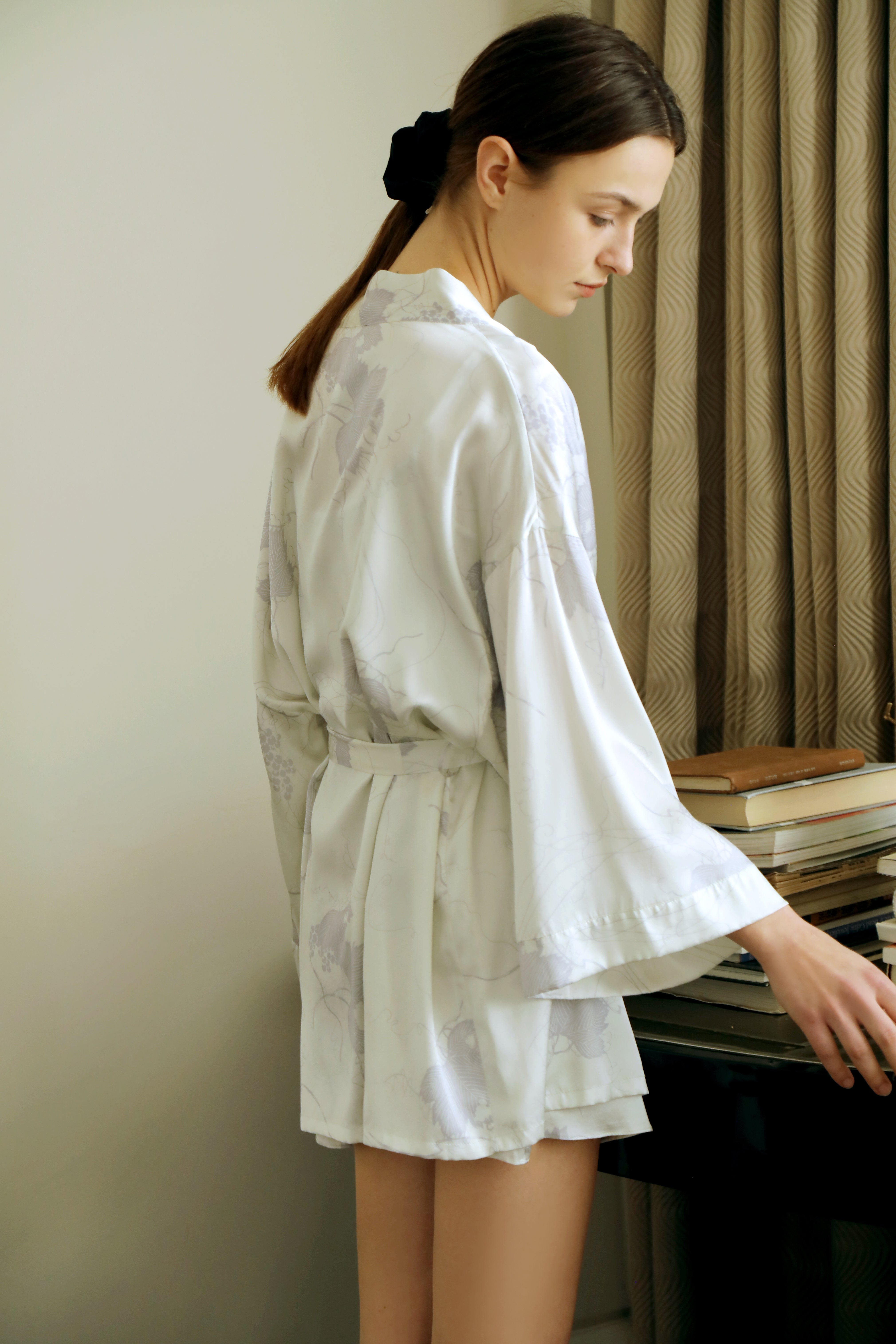 Jade vine silk pajamas set