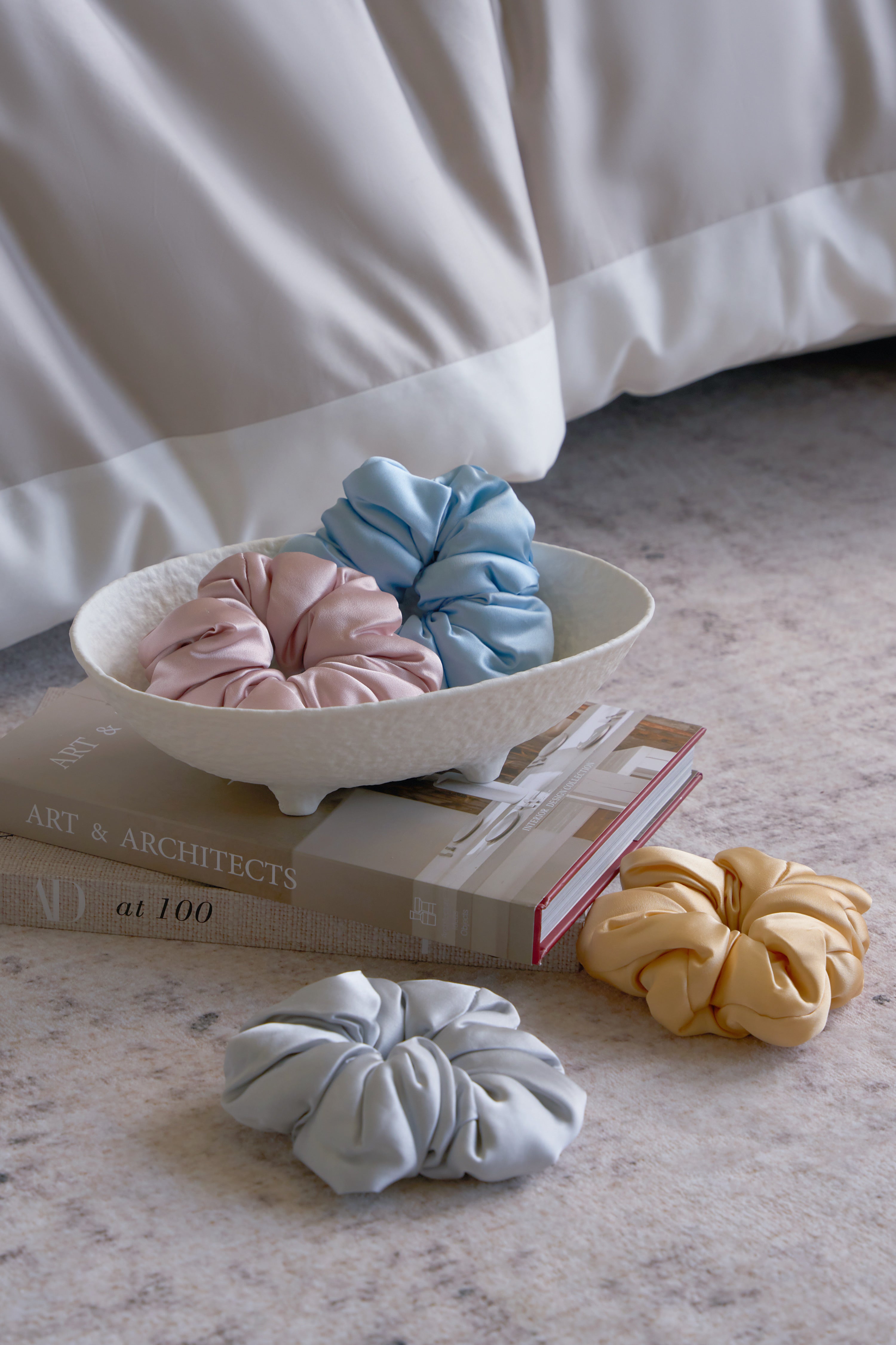 丝绸蓬松“甜甜圈”发圈