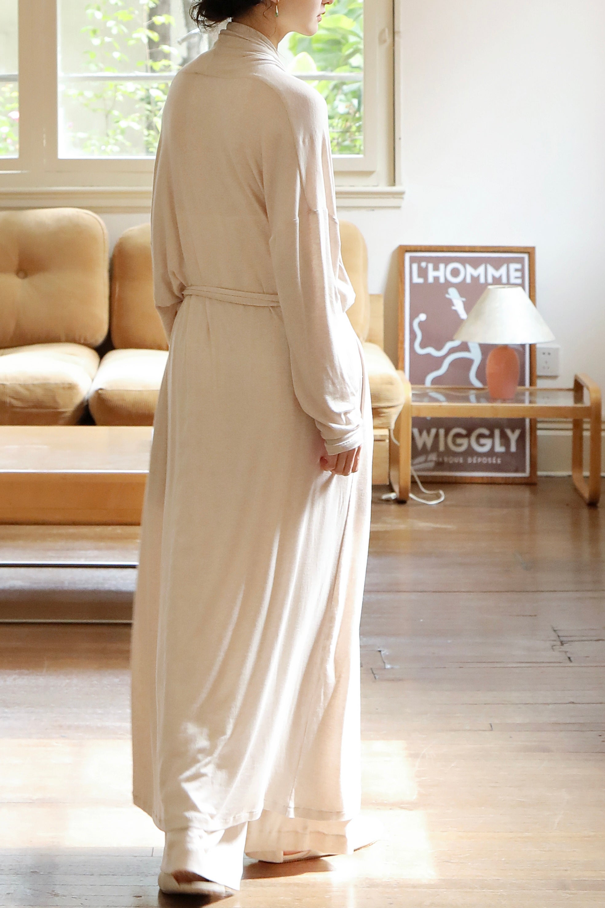 Half-sleep Tencel-wool Robe