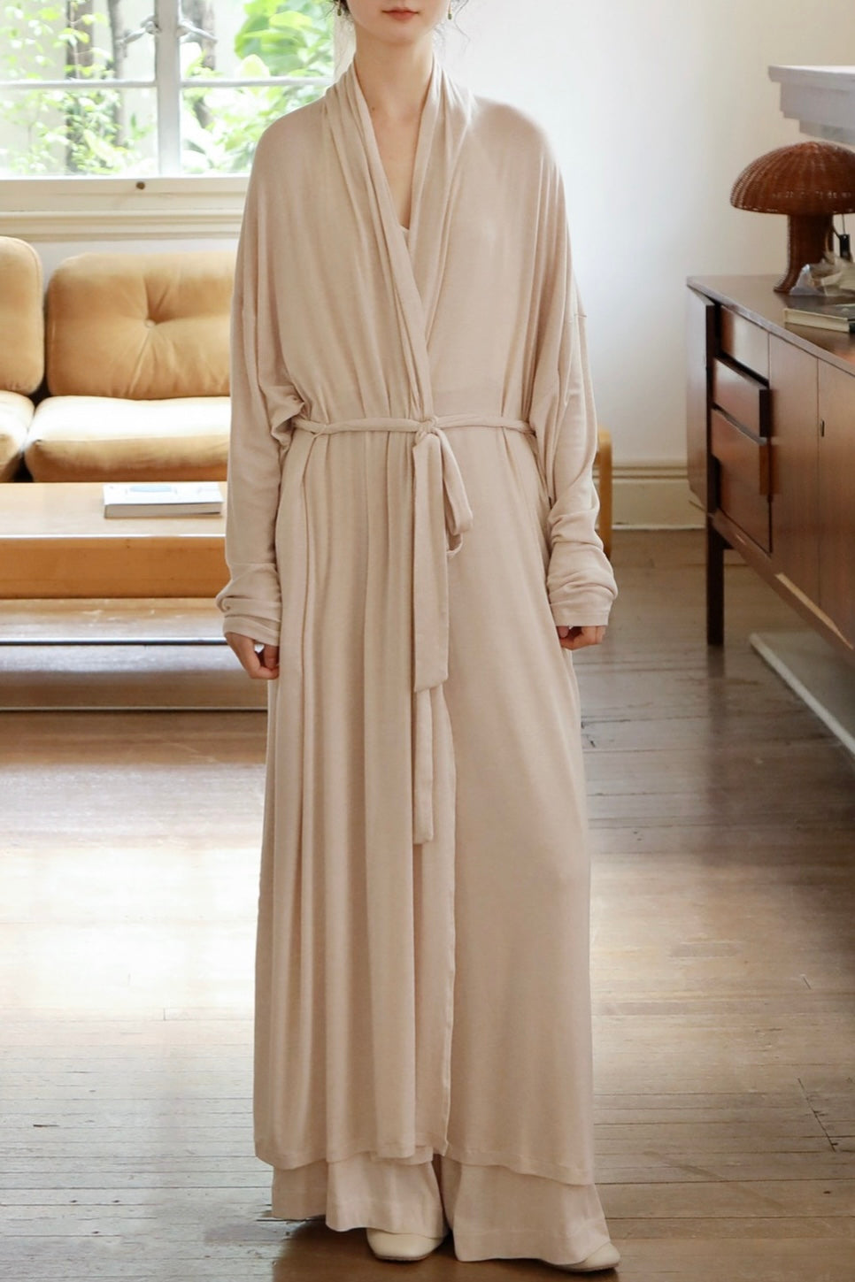 Half-sleep Tencel-wool Robe