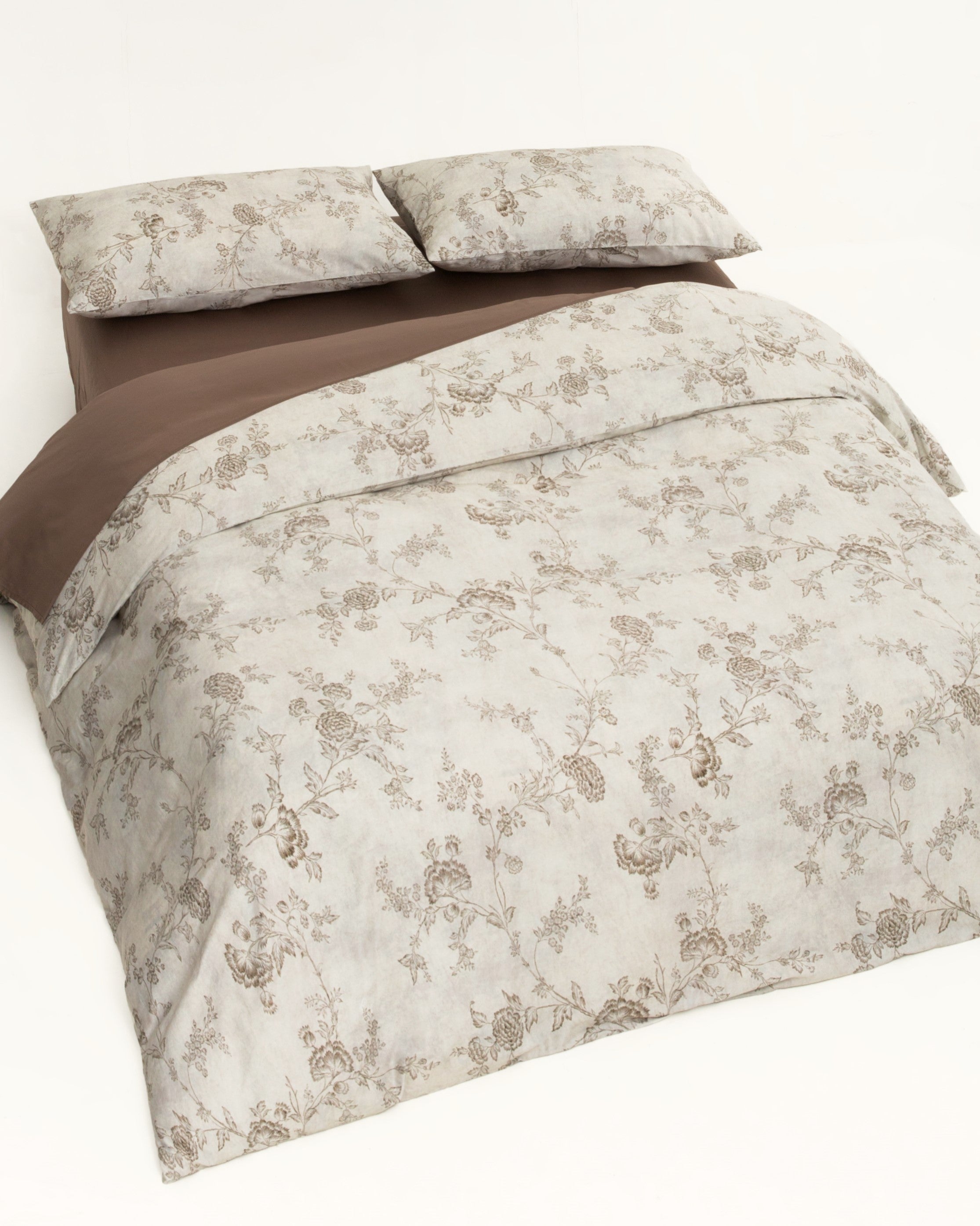 Classic Cotton Duvet Cover Set - Oriental Floral