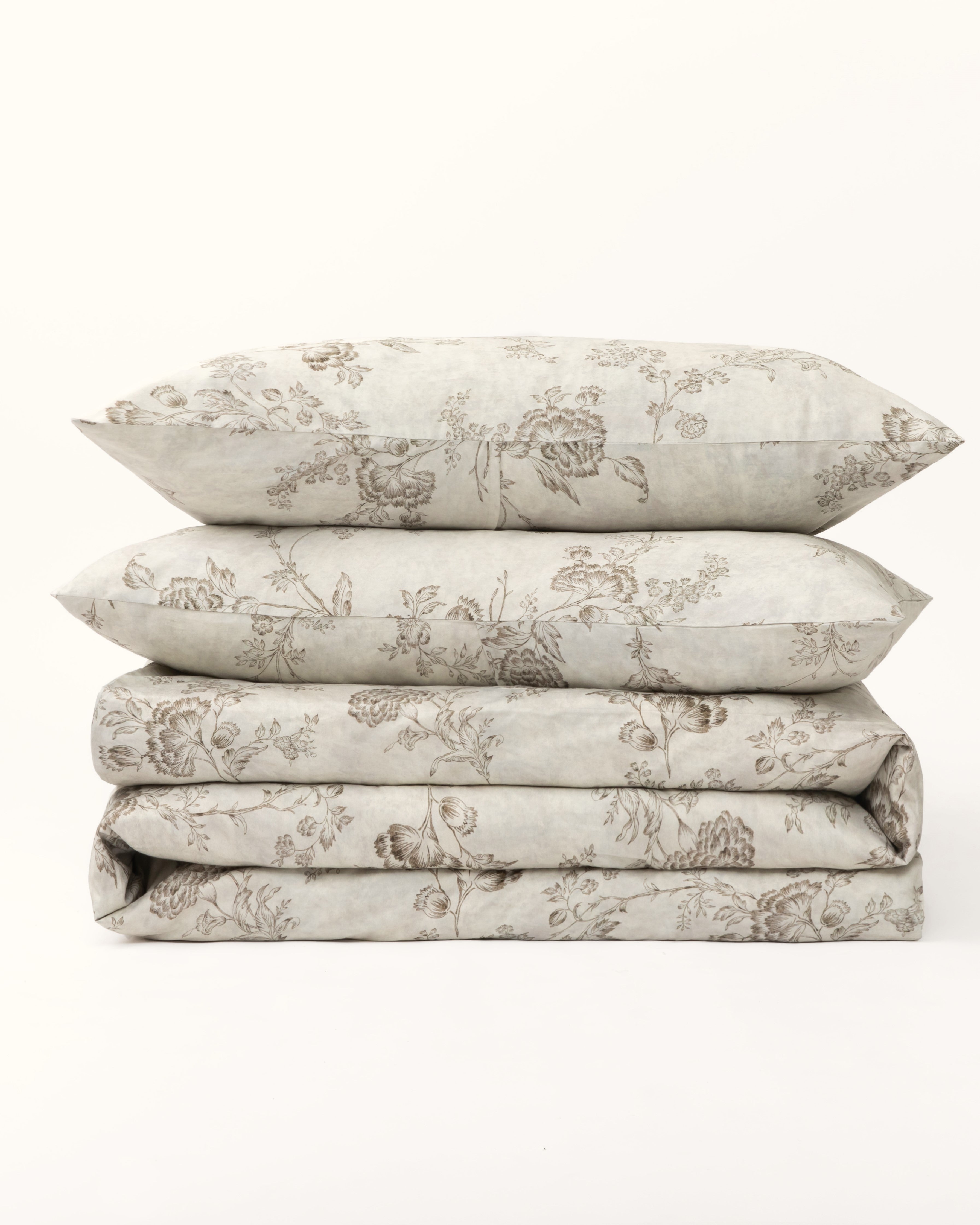 Cotton Duvet Cover 240 X 220 Cm Down Cover in Cotton Pattern Bird Flower  Pebble Nature Zen Yoga 