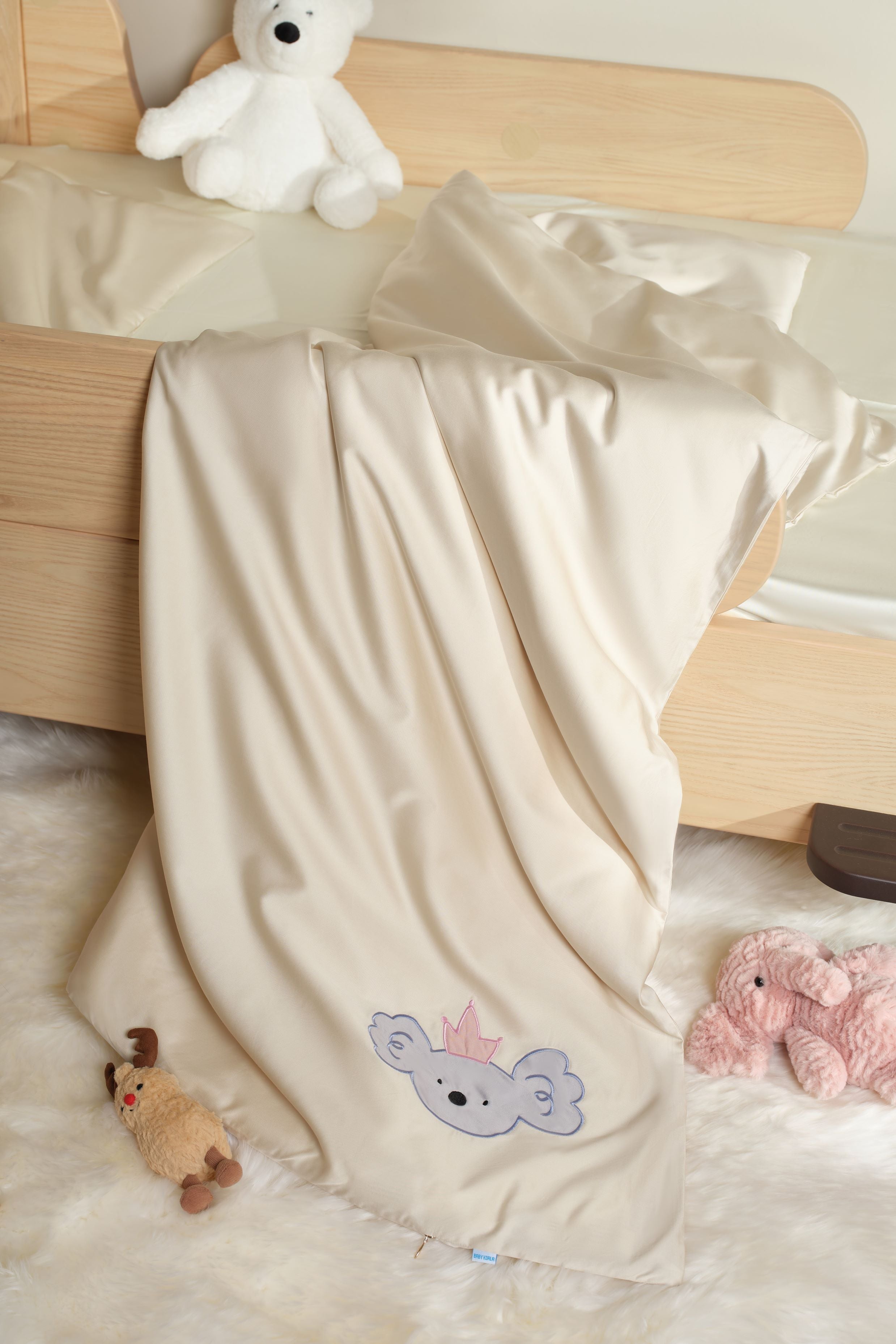 Baby Silver Mulberry Silk Comforter & Duvet Bundle