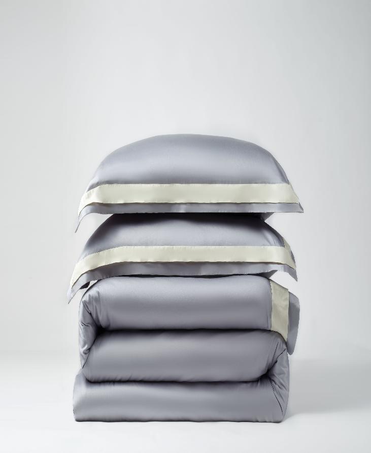 Luxe Cotton Duvet Set - Glacier Gray 140