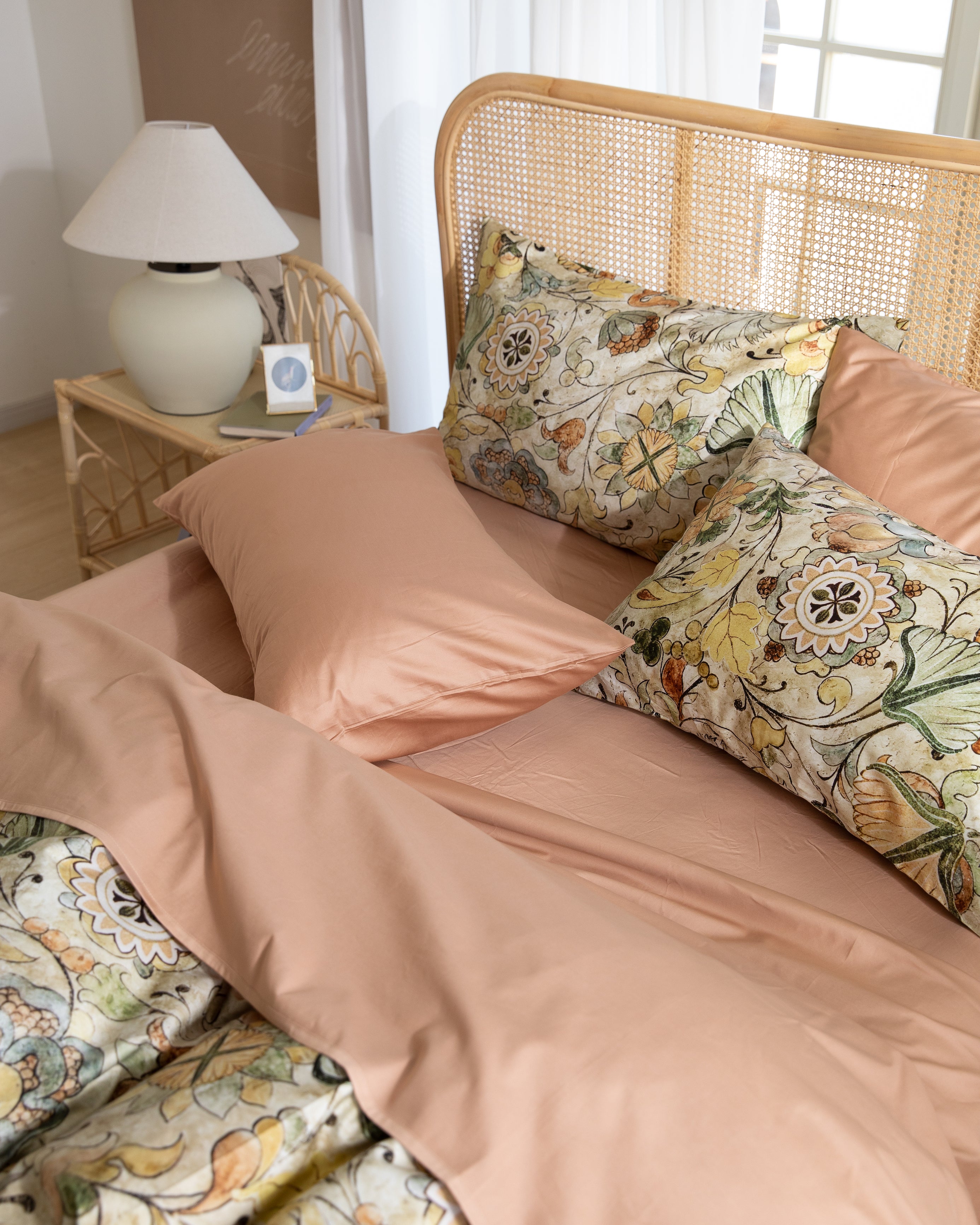 Classic Cotton Duvet Cover Set - Vintage Terracotta