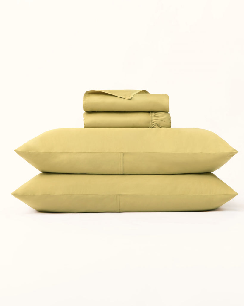 720 TC Long-staple Cotton Bedding Set - Olive Green