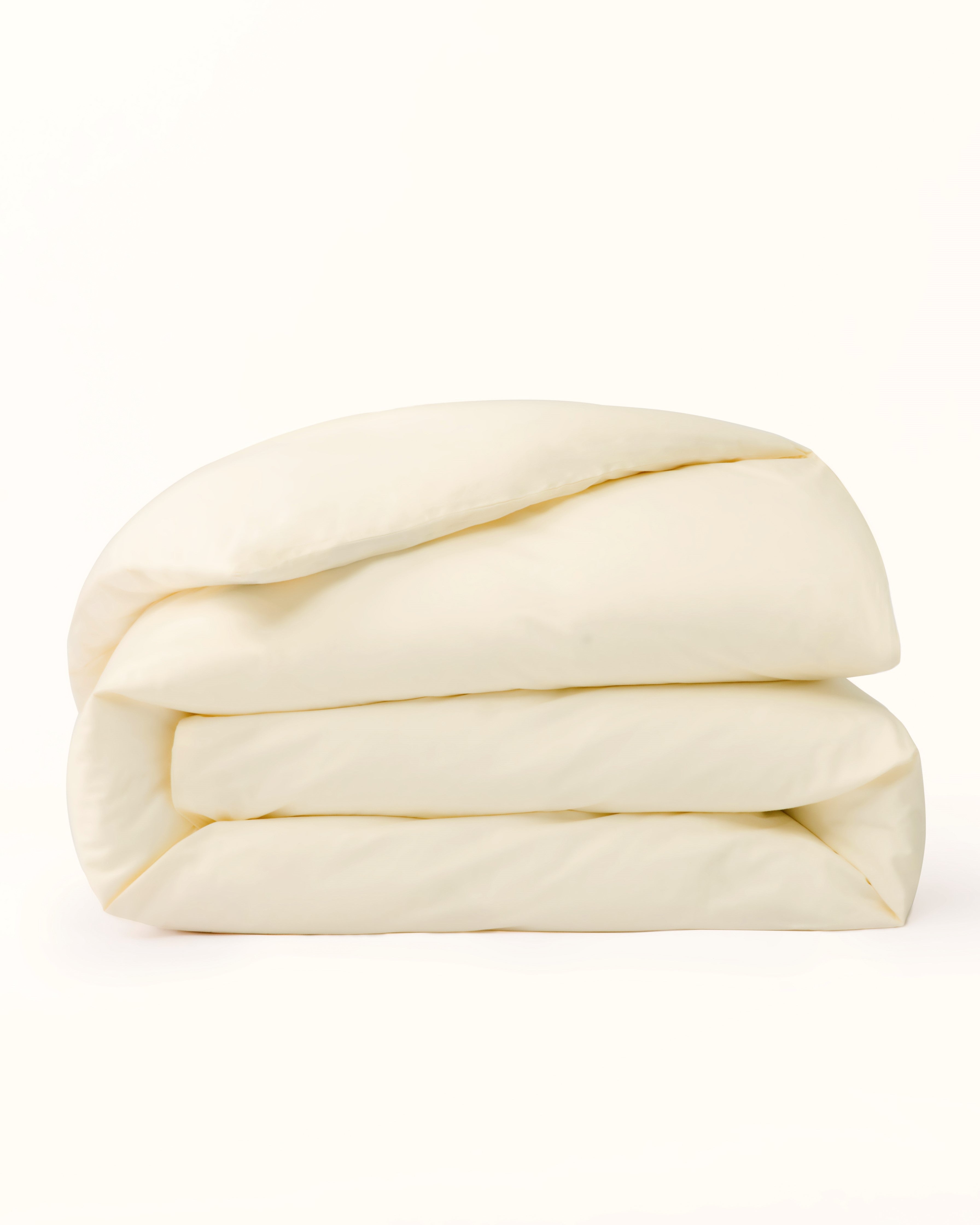 Classic Cotton Bedding Sets - The Creamy White Duvet Cover + Creamy White Set  - 5 piece set