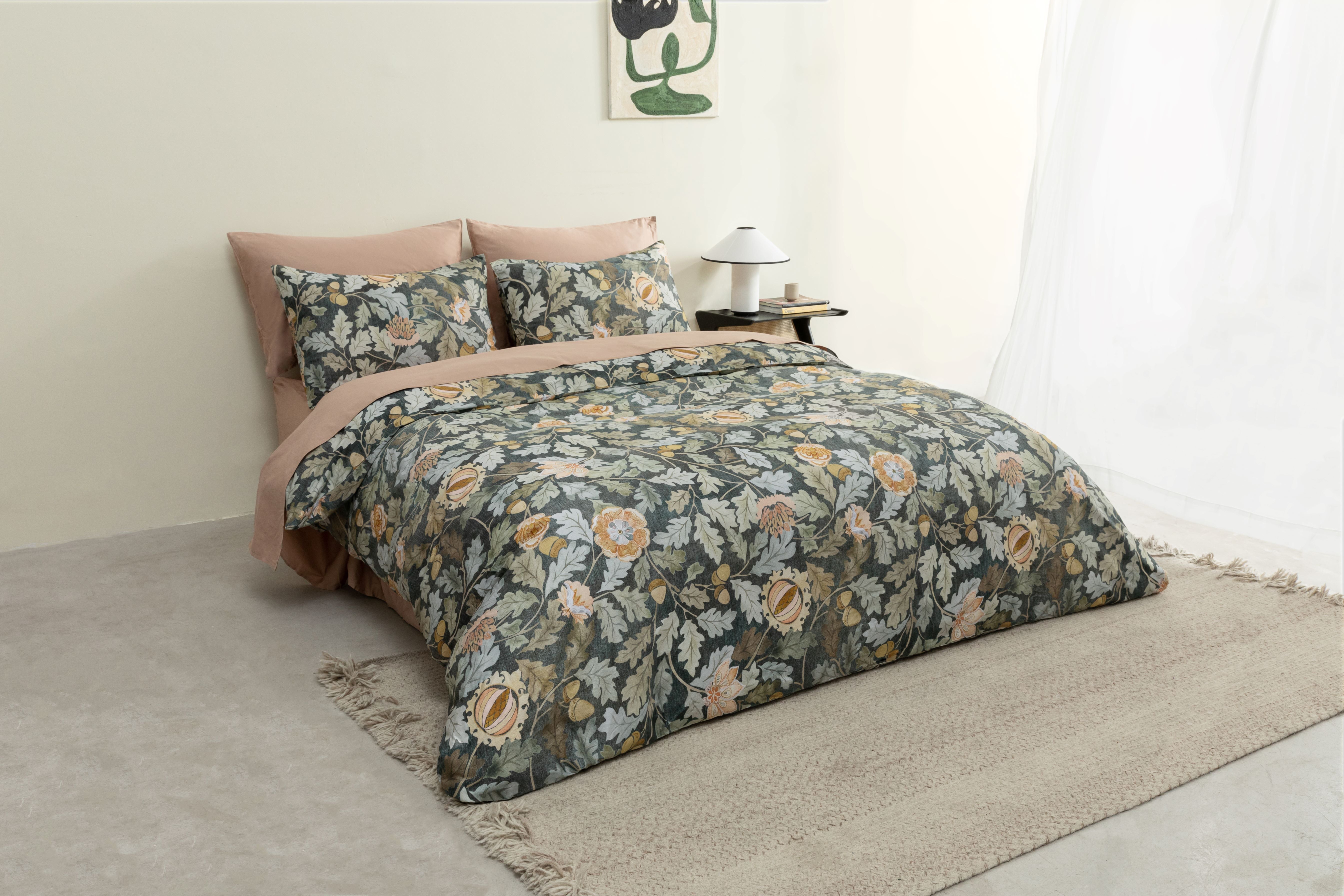 Classic Cotton Duvet Cover Set - Oak Whisper