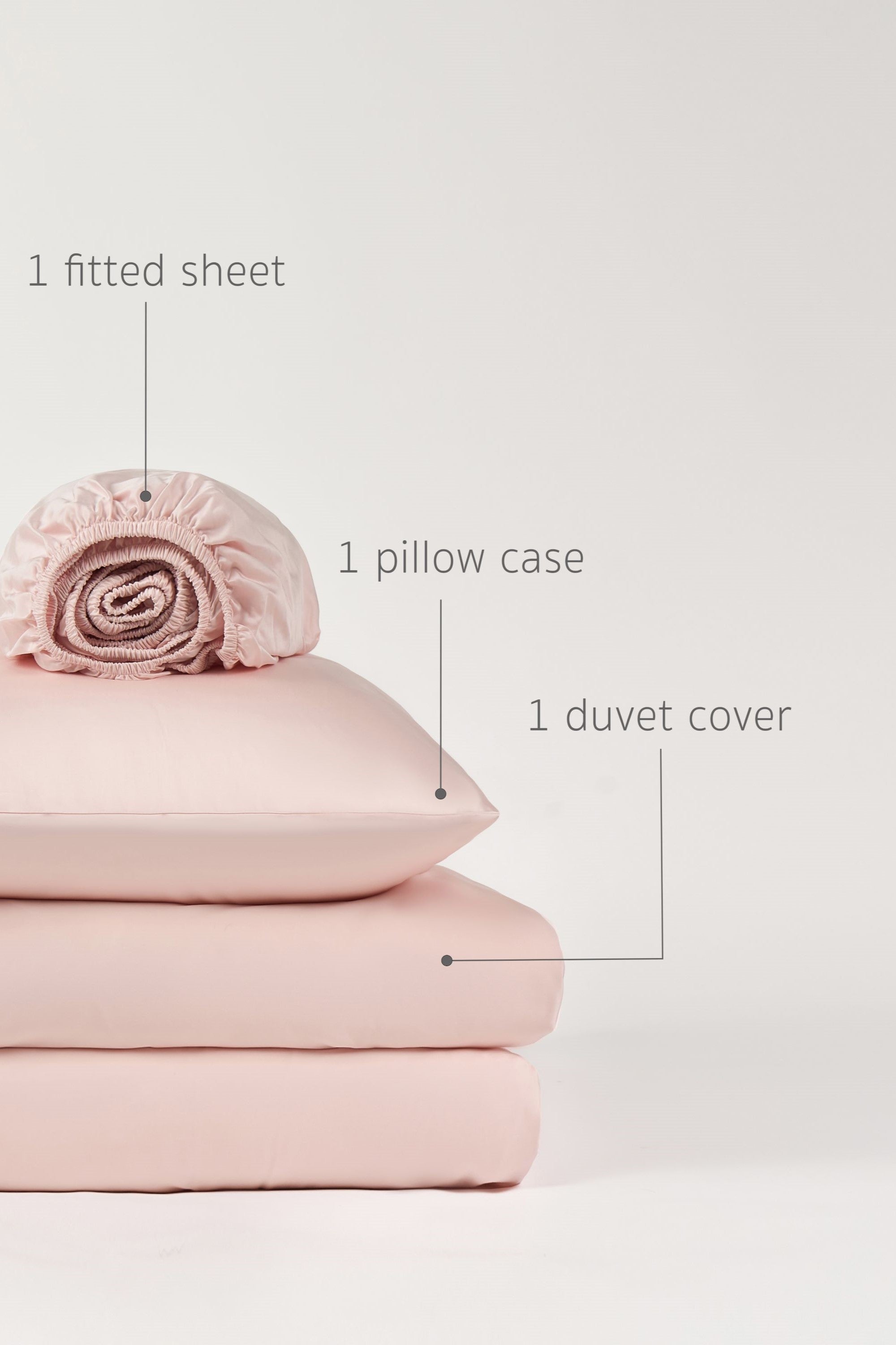 Tencel Cotton Bedding bundle - Soft peach