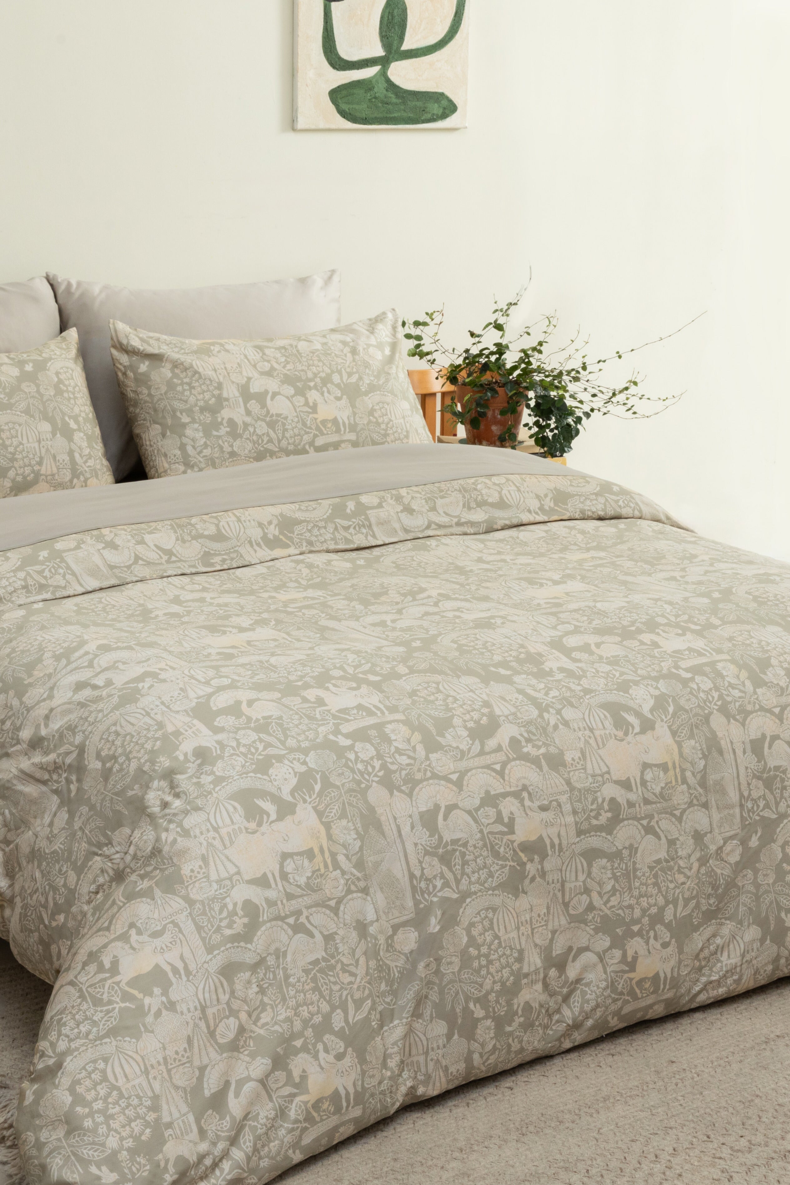 Classic Cotton Duvet Cover Set - Pattern- final sale